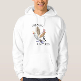 Geometrischer Abstrakter Vogel im Flug Hoodie
