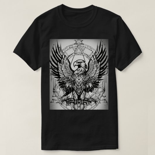 Geometrischer Adler T-Shirt (Design vorne)