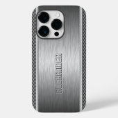 Geometrischer Akzent aus Aluminium, metallisch geb Case-Mate iPhone Hülle (Rückseite)