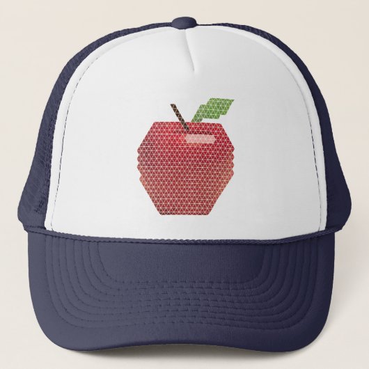 Geometrischer Apple-Hut Truckerkappe (Vorderseite)