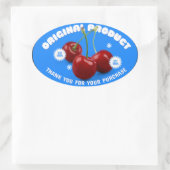 geometrischer Aufkleber, rosa grüner Aufkleber, mo Ovaler Aufkleber (Tasche)