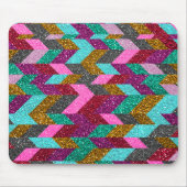 Geometrischer aztekischer Girly rosa aquamariner Mousepad (Vorne)