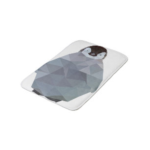 Geometrischer Baby-Pinguin-Druck Badematte