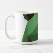 Geometrischer Bärenkopf Low Poly Kaffeetasse (Links)