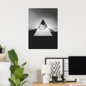 Geometrischer Berg im Dreieck Poster (Heimbüro)