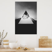 Geometrischer Berg im Dreieck Poster (Küche)