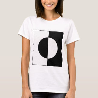 Geometrischer Black Withe T-Shirt