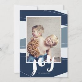 Geometrischer Block | Blue Joy Foto Card