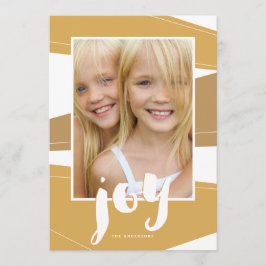 Geometrischer Block | Gold Tone Joto Foto Card