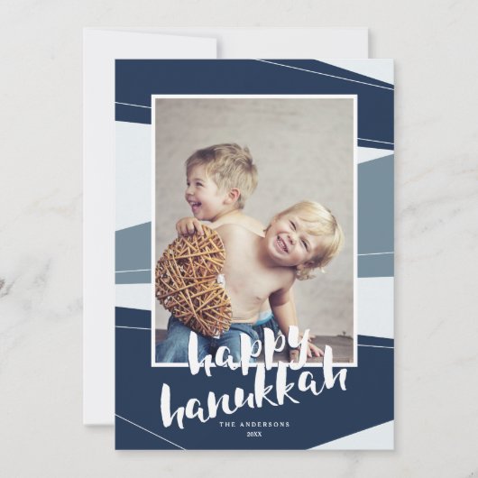 Geometrischer Block | Hanukkah und Weihnachten Int (Vorderseite)
