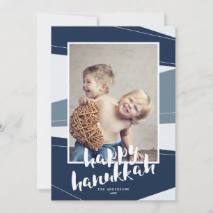 Geometrischer Block Hanukkah & Weihnachten Inter