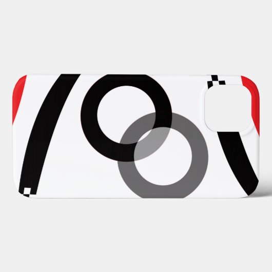 Geometrischer Bogenkreis Case-Mate iPhone Hülle (Rückseite (Horizontal))