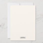Geometrischer Boho-Chic Dankeschön Einladung (Rückseite)