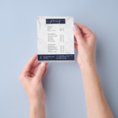 Geometrischer Chic Silver Scissors Marmorhaar Styl Flyer (Gruppe)