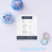 Geometrischer Chic Silver Scissors Marmorhaar Styl Flyer (Einzeln)