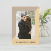 Geometrischer Chic Speichern der Daten | ABWEICHUN Save The Date (Stehend Vorderseite)