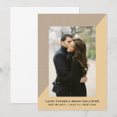 Geometrischer Chic Speichern der Daten | ABWEICHUN Save The Date (Vorne/Hinten)