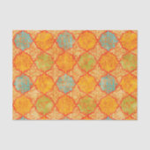 Geometrischer Damast Seidenpapier (Vorderseite)