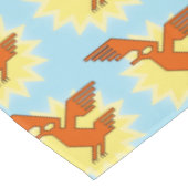 Geometrischer dekorativer Andenkondor-Vogel Tischdecke (Schrägansicht)