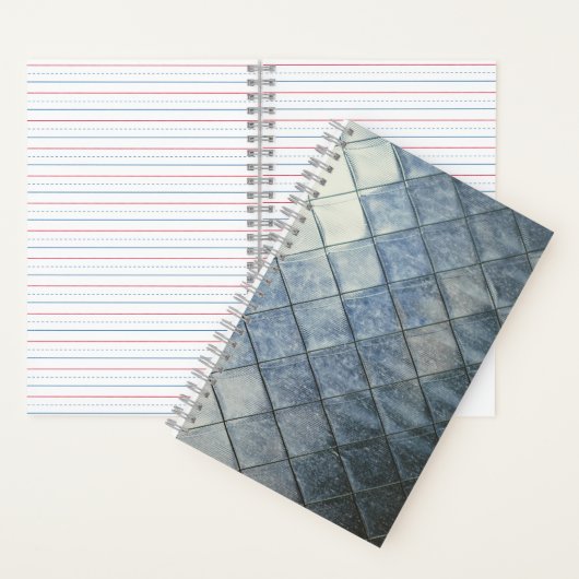 Geometrischer Denim Notizblock (Innen)