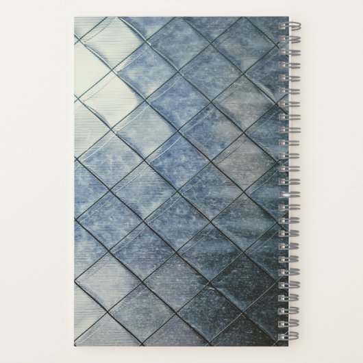 Geometrischer Denim Notizblock (Rückseite)