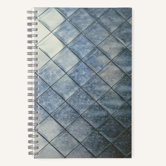 Geometrischer Denim Notizblock (Vorderseite)