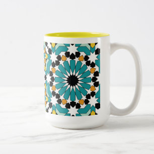 Geometrischer Design-Becher Zweifarbige Tasse