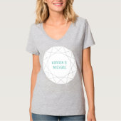 Geometrischer Diamantrundfunk-T - Shirt (Vorderseite)