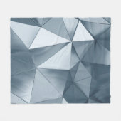 Geometrischer dreidimensionaler Metallhintergrund Fleecedecke (Vorderseite (Horizontal))