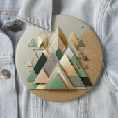 Geometrischer Dreieck-Glitzer Abstrakt polygonal Button (Beispiel)