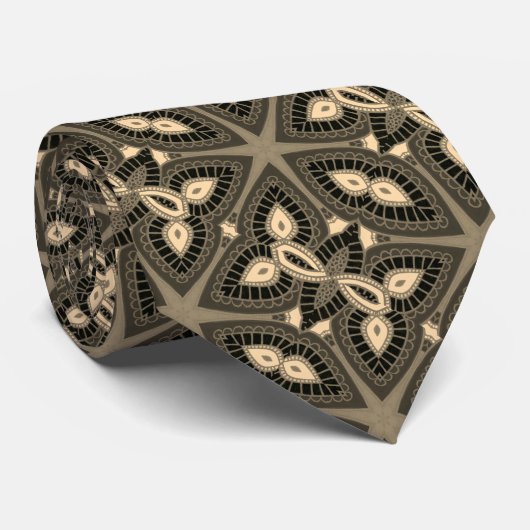 Geometrischer Druck der männlichen Krawatte (Gerollt)