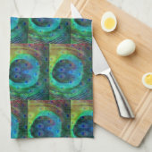 Geometrischer Druck der Pfaufeder Küchentuch (Viertel Falte)