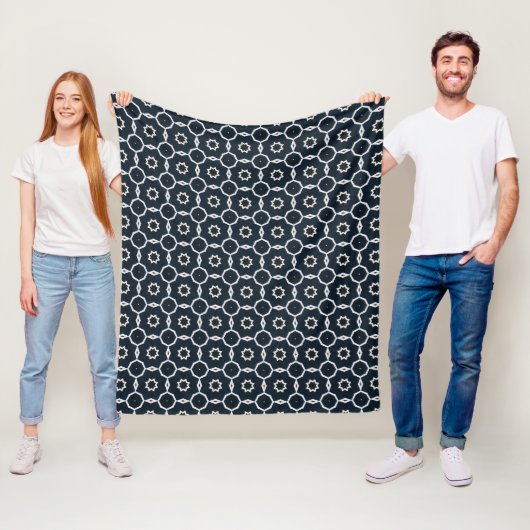 Geometrischer Druck Fleecedecke (Beispiel)