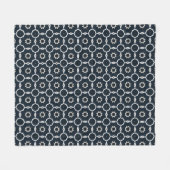 Geometrischer Druck Fleecedecke (Vorderseite (Horizontal))