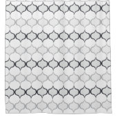 Geometrischer einfacher Navy-Grau-Duschvorhang Duschvorhang (Vorderseite)