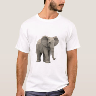 geometrischer Elefant-T - Shirt