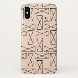 Geometrischer Entwurf des Monogramm-  des Case-Mate iPhone Hülle