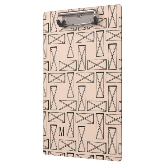 Geometrischer Entwurf des Monogramm-| des Klemmbrett (Links)