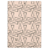 Geometrischer Entwurf des Monogramm-| des Klemmbrett (Rückseite)