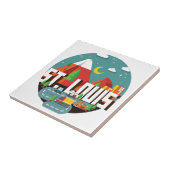 Geometrischer Entwurf St. Louis, Missouri Fliese (Seite)