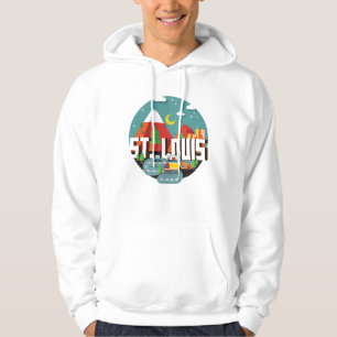 Geometrischer Entwurf St. Louis, Missouri Hoodie