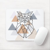 Geometrischer Eulen-Entwurf Mousepad (Mit Mouse)