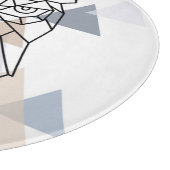 Geometrischer Eulen-Entwurf Schneidebrett (Ecke)