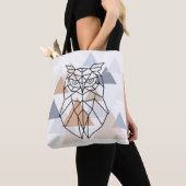 Geometrischer Eulen-Entwurf Tasche (Von Nahem)