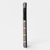 geometrischer Fall mit blauem Stern Case-Mate iPhone Hülle (Hinten/Links)