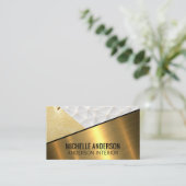 geometrischer Farbblock aus Metall Visitenkarte (Stehend Vorderseite)