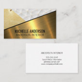 geometrischer Farbblock aus Metall Visitenkarte (Vorne/Hinten)