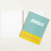 Geometrischer Farbblock in Aquamarin 2025 Personal Planer (Anzeige)