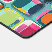 Geometrischer Farbblock Mitte Jahrhundert Moderne Schreibtischunterlage (Ecke)