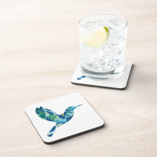 Geometrischer farbiger Bird Getränkeuntersetzer (Rechte Seite)